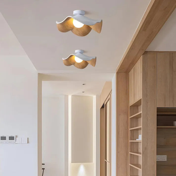 Deckenleuchte im Wellen-Design – Moderne Deckenlampe für Schlafzimmer, Flur & Wohnzimmer im skandinavischen Stil