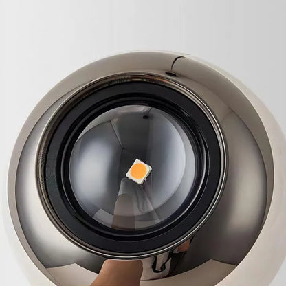 Moderne Kugel-Pendelleuchte – Hängelampe mit Halbmetall-Design für Schlafzimmer & Wohnzimmer