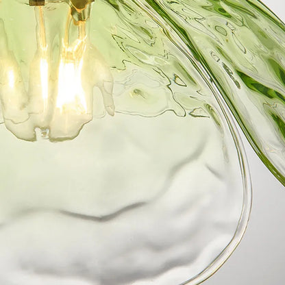 Hängelampe in Blütenform – Rosa Glas Pendelleuchte im Vintage-Stil für Schlafzimmer oder Essbereich