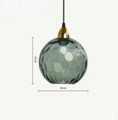 Moderne Glaskugel Pendelleuchte | Designer Hängelampe aus Glas