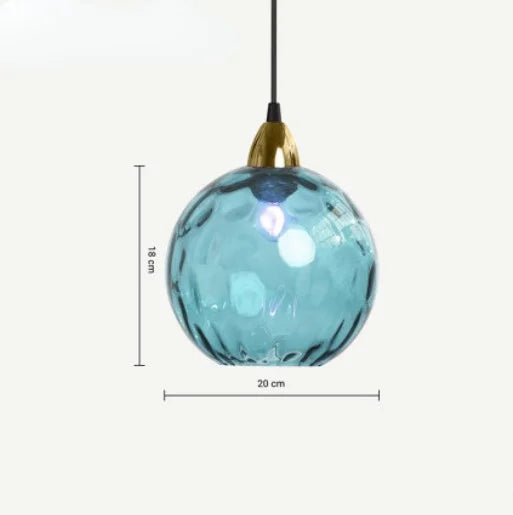 Moderne Glaskugel Pendelleuchte | Designer Hängelampe aus Glas