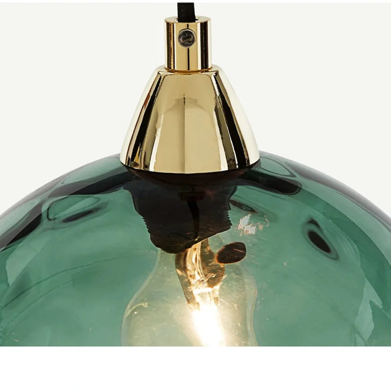 Moderne Glaskugel Pendelleuchte | Designer Hängelampe aus Glas