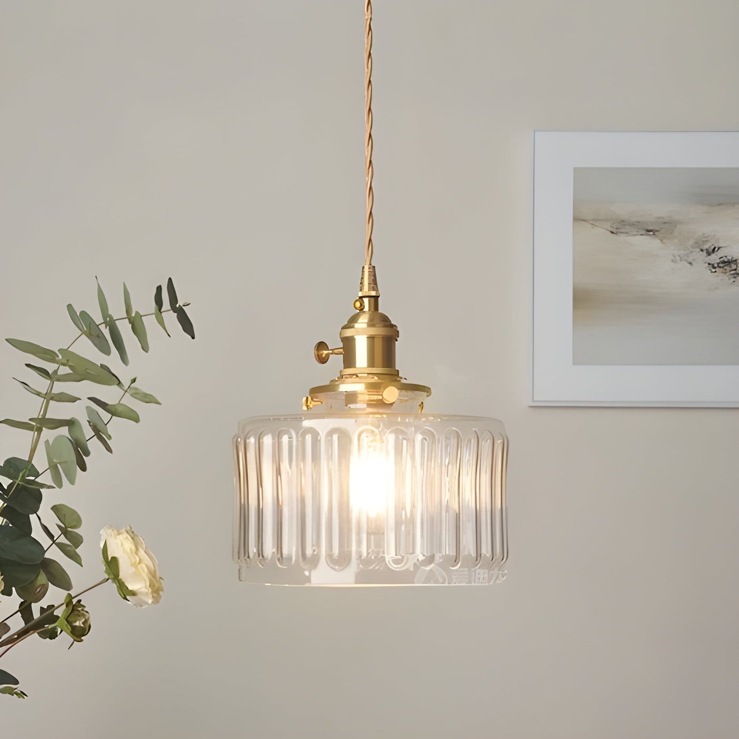 CrystalWave Light – Retro Kurze Zylinder LED Pendelleuchte