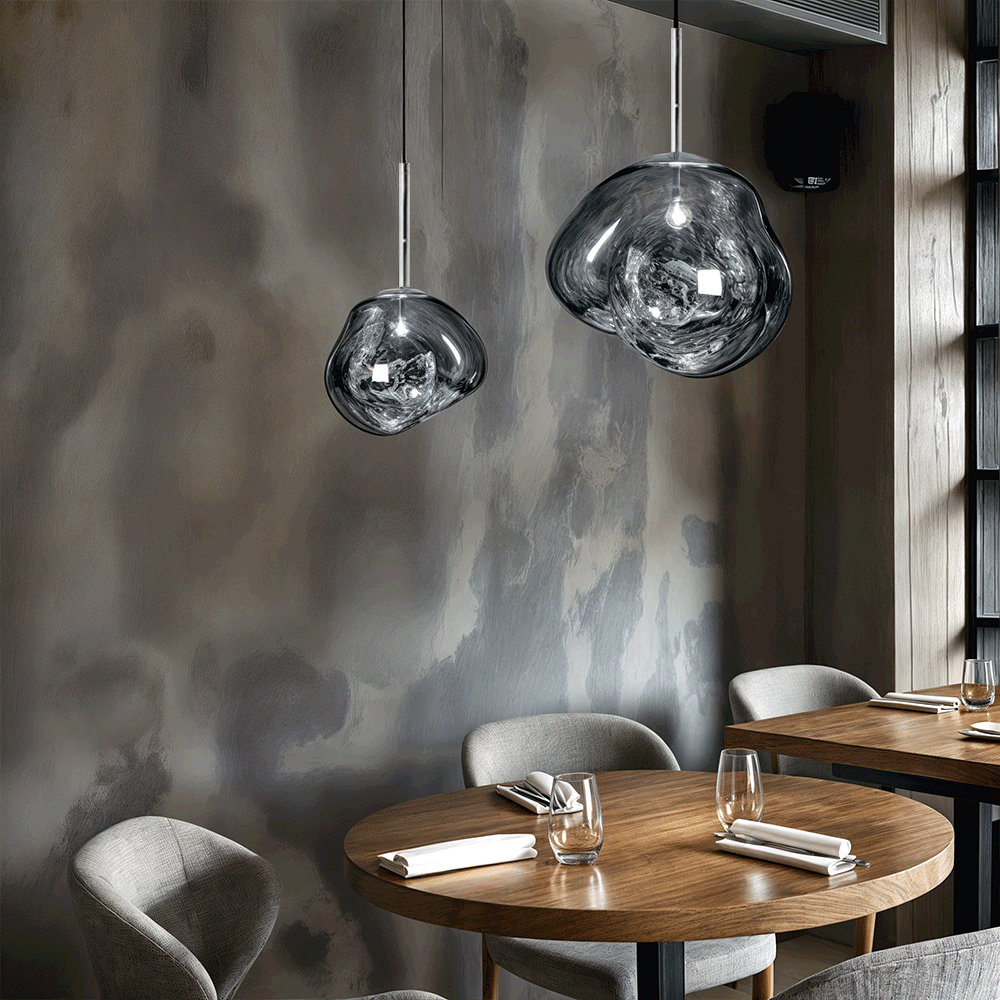 Designer Glaspendelleuchte – Mehrflammige Hängeleuchte im Cluster-Look für Wohnzimmer & Esszimmer