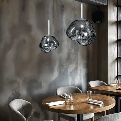 Designer Glaspendelleuchte – Mehrflammige Hängeleuchte im Cluster-Look für Wohnzimmer & Esszimmer