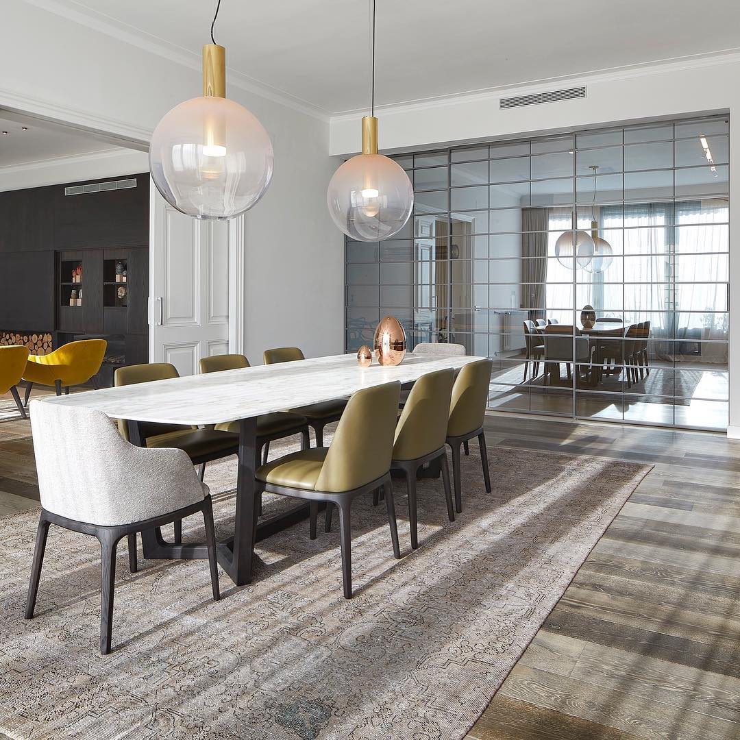 Moderne Pendelleuchte aus Glas & Messing – Design-Hängelampe für Esstisch & Wohnzimmer