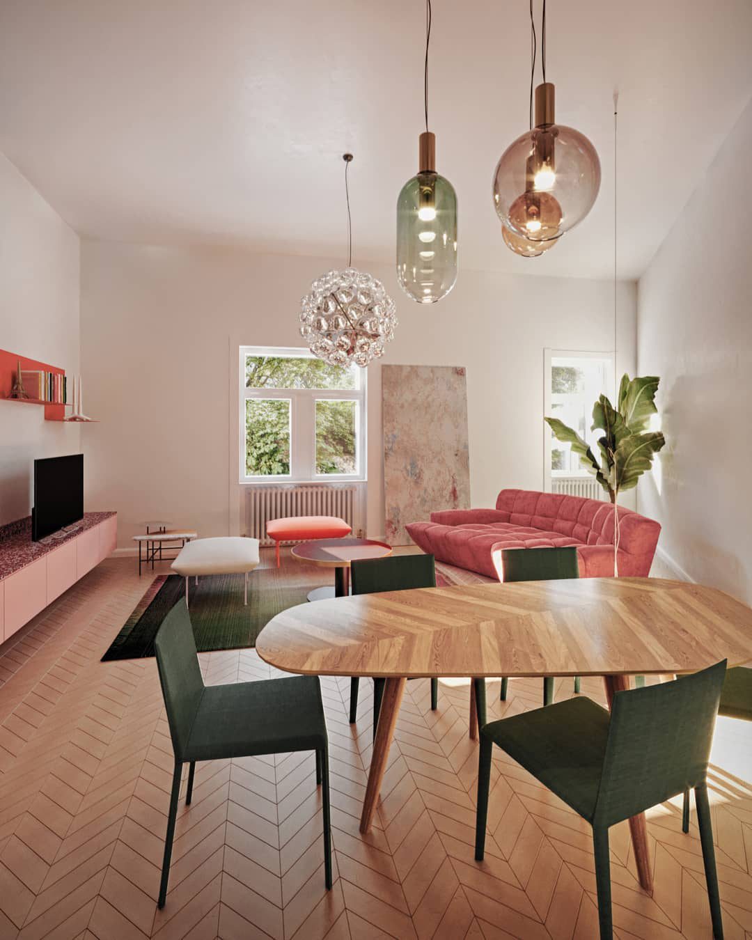 Moderne Pendelleuchte aus Glas & Messing – Design-Hängelampe für Esstisch & Wohnzimmer