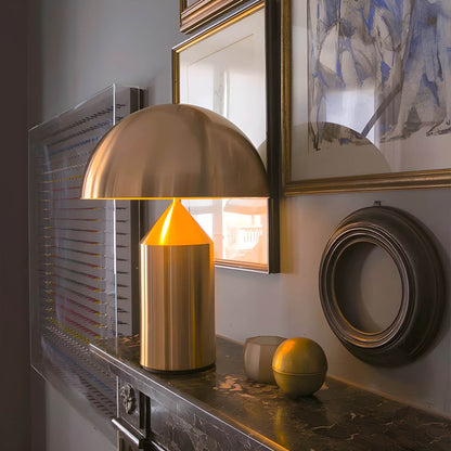 Vintage-Tischlampe mit modernem Flair – E27-Fassung, Glas & Metall, LED-kompatibel, klassisches Design