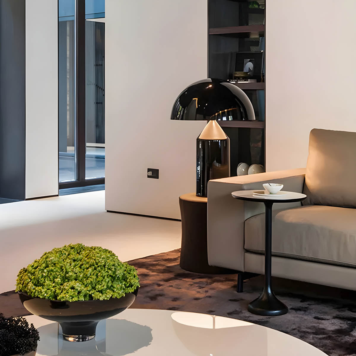 Vintage-Tischlampe mit modernem Flair – E27-Fassung, Glas & Metall, LED-kompatibel, klassisches Design