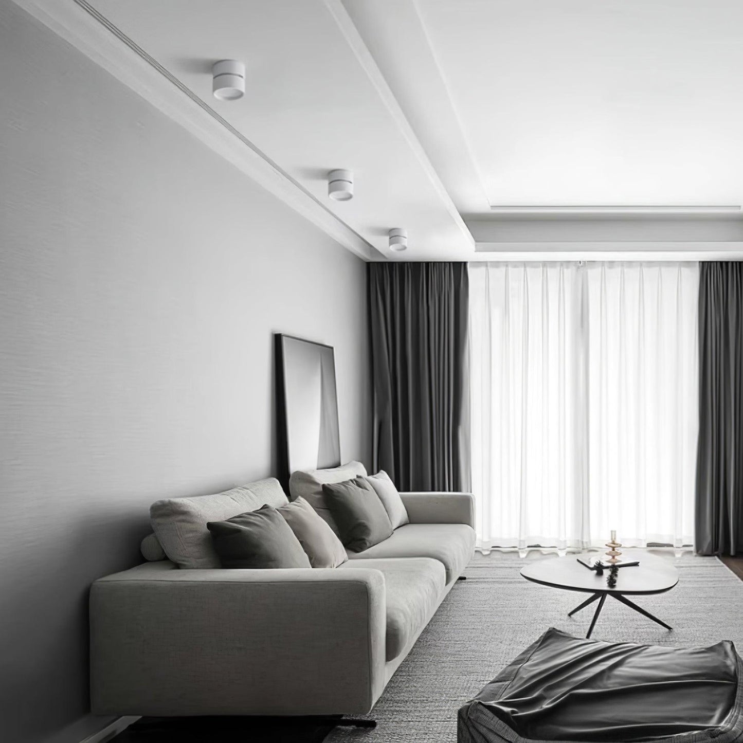 Drehbare Deckenleuchte im minimalistischen Design – Spotlampe für Wohnzimmer, Flur & Arbeitsbereich