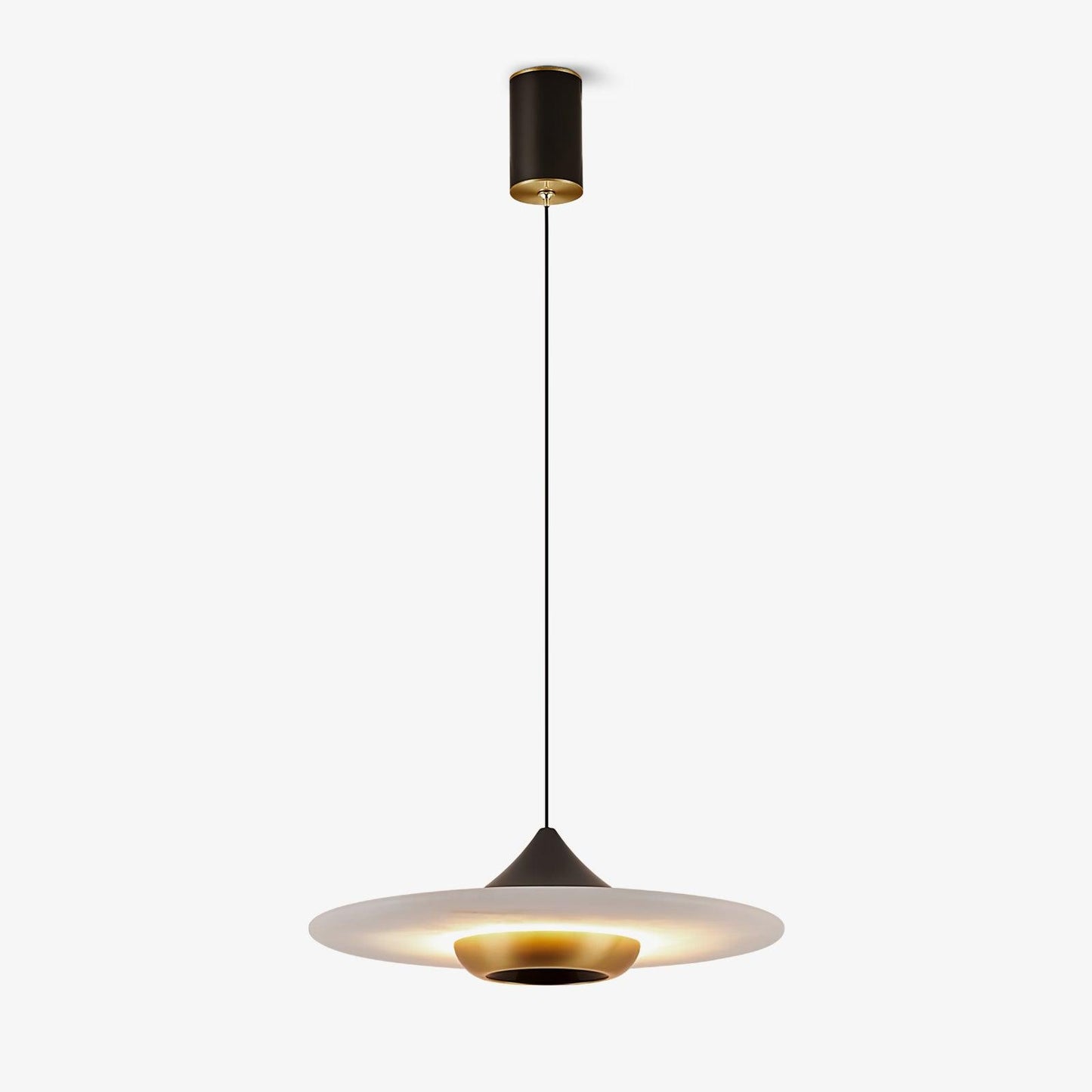 Moderne UFO Pendelleuchte – Elegante Hängelampe mit Scheibenschirm für Esstisch, Wohnzimmer & Küche