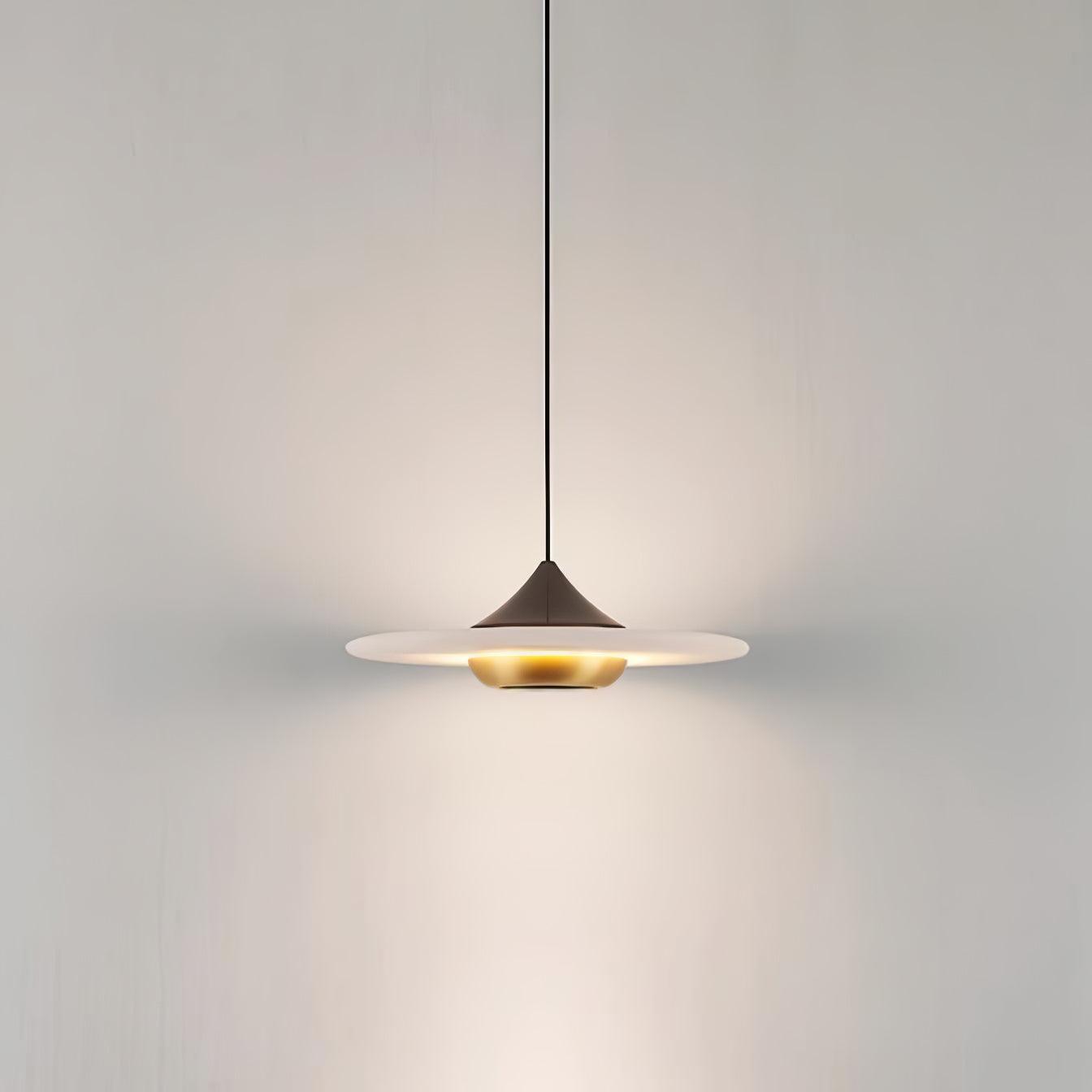 Moderne UFO Pendelleuchte – Elegante Hängelampe mit Scheibenschirm für Esstisch, Wohnzimmer & Küche