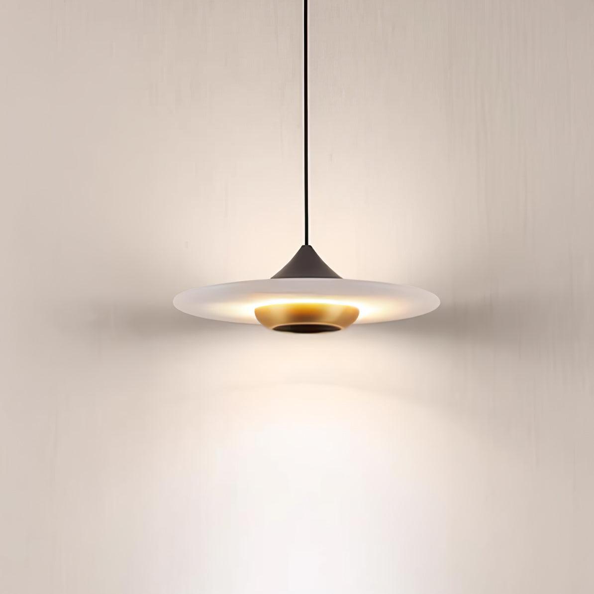 Moderne UFO Pendelleuchte – Elegante Hängelampe mit Scheibenschirm für Esstisch, Wohnzimmer & Küche