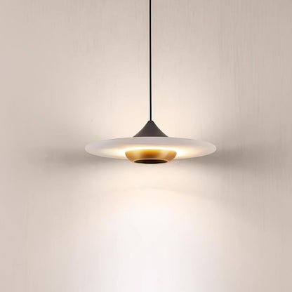 Moderne UFO Pendelleuchte – Elegante Hängelampe mit Scheibenschirm für Esstisch, Wohnzimmer & Küche