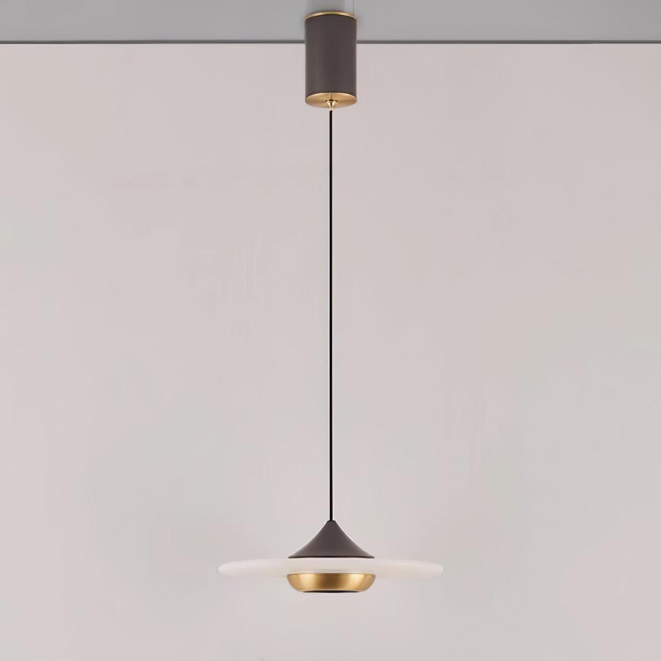 Moderne UFO Pendelleuchte – Elegante Hängelampe mit Scheibenschirm für Esstisch, Wohnzimmer & Küche