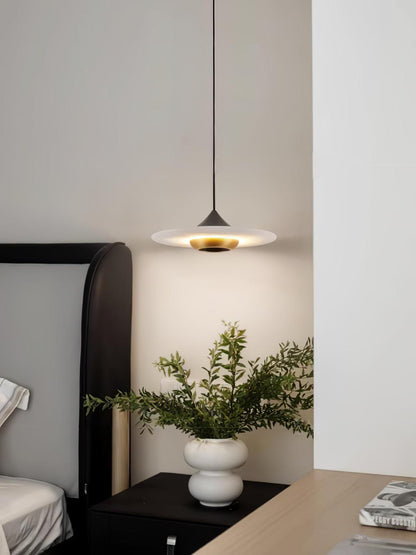 Moderne UFO Pendelleuchte – Elegante Hängelampe mit Scheibenschirm für Esstisch, Wohnzimmer & Küche