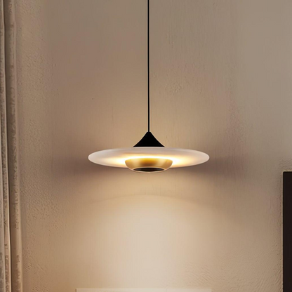 Moderne UFO Pendelleuchte – Elegante Hängelampe mit Scheibenschirm für Esstisch, Wohnzimmer & Küche