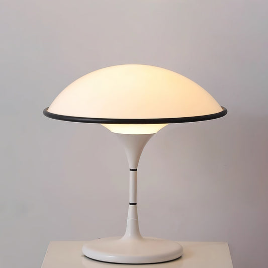 Moderne Designer Tischlampe für Wohnzimmer & Schlafzimmer – Dimmbares LED-Licht, Pilzform, Ambientebeleuchtung, Minimalistischer Retro-Stil