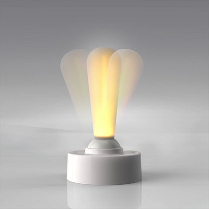 Retro table lamp with toggle switch – Rechargeable LED light in minimalist design with touch function and two brightness levels