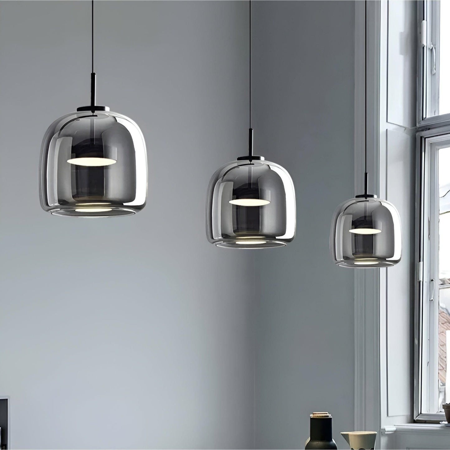 LumiGlas Nordic -  Luxury Glass LED Pendant Hanging Light