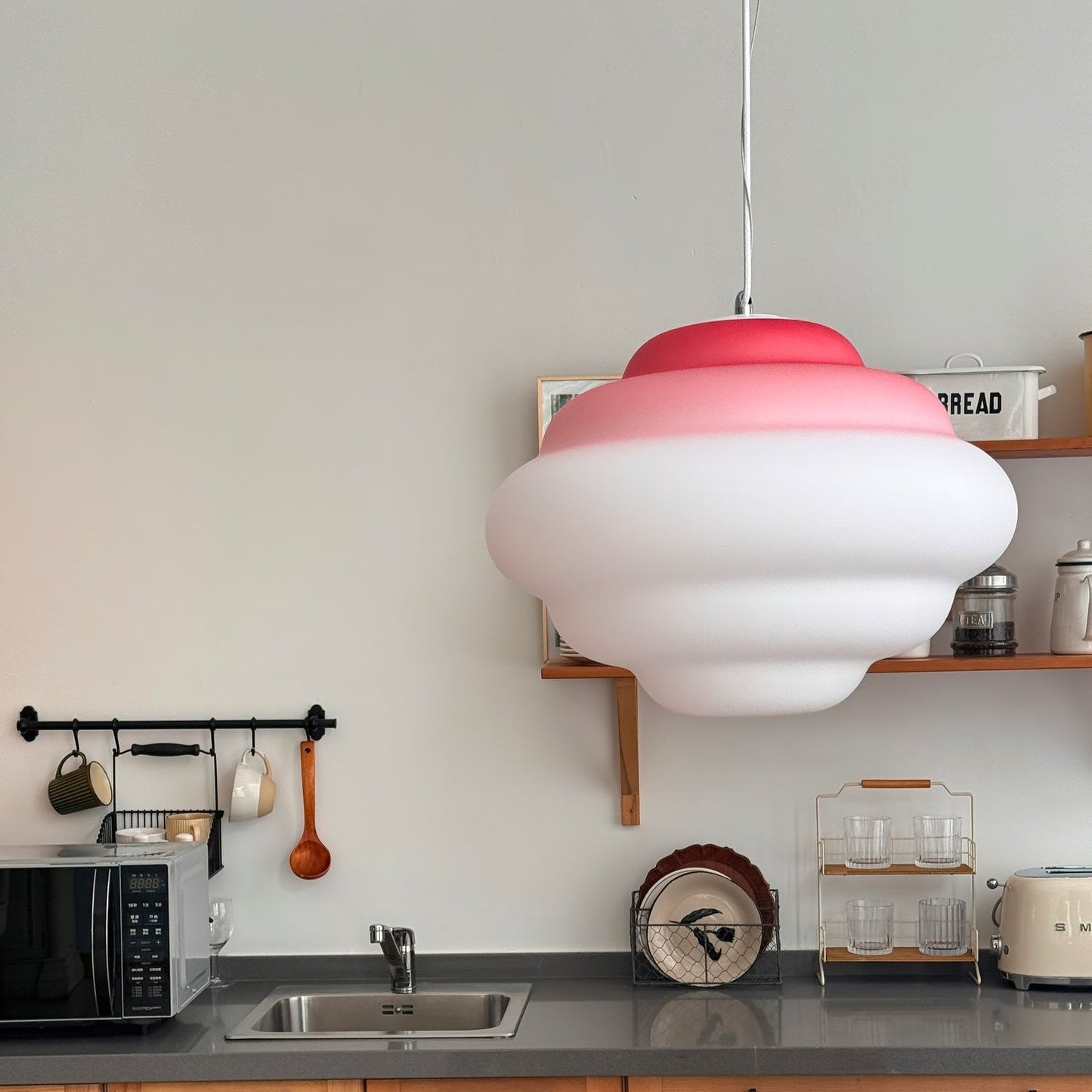 Moderne Cloud-Pendelleuchte für Wohnzimmer, Schlafzimmer & Kinderzimmer – Hängelampe im Wolken-Design