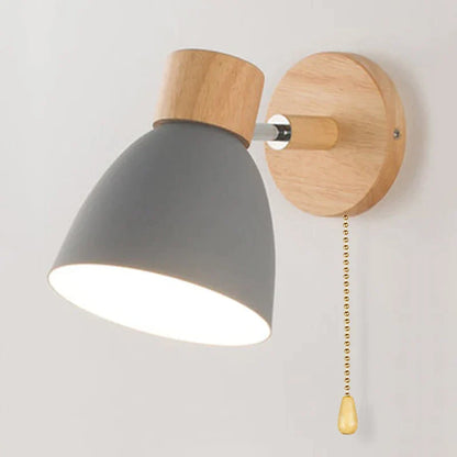 Alison - Hölzerne Wandlampe