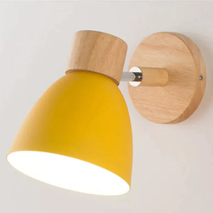 Alison - Hölzerne Wandlampe