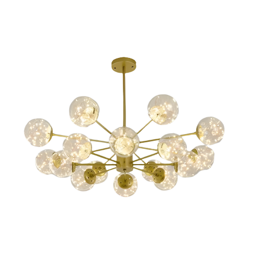 Design-Deckenleuchte mit Glasbubbles – Moderne Sputnik-Hängelampe für Wohnzimmer & Loft