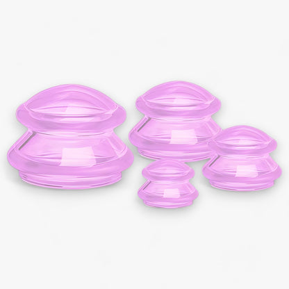 Premium Silikon‑Schröpf‑Set für Gesicht & Körper – Wiederverwendbare Massage‑Cups