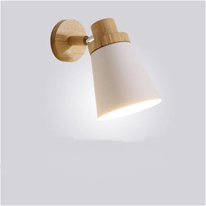 Moderne LED-Holz Schlafzimmer Wand Licht Lampe