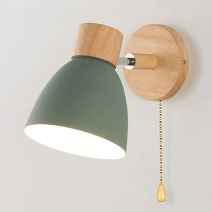 Alison - Hölzerne Wandlampe
