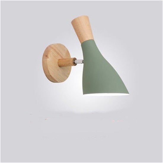 Moderne LED-Holz Schlafzimmer Wand Licht Lampe