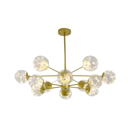 Design-Deckenleuchte mit Glasbubbles – Moderne Sputnik-Hängelampe für Wohnzimmer & Loft