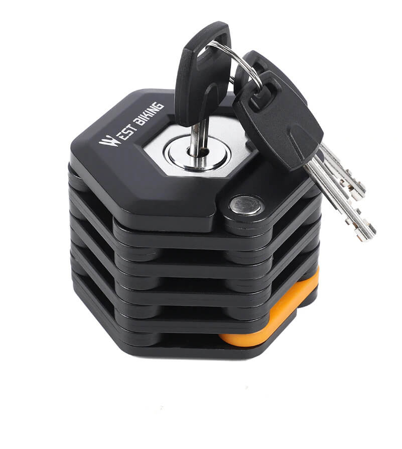 Faltbares Fahrradschloss aus Zinklegierung – Hochsicherheits‑Diebstahlschutz