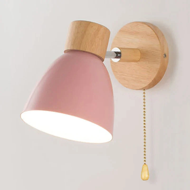 Alison - Hölzerne Wandlampe