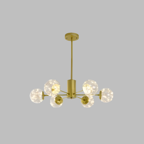 Design-Deckenleuchte mit Glasbubbles – Moderne Sputnik-Hängelampe für Wohnzimmer & Loft