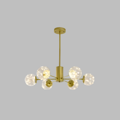 Design-Deckenleuchte mit Glasbubbles – Moderne Sputnik-Hängelampe für Wohnzimmer & Loft