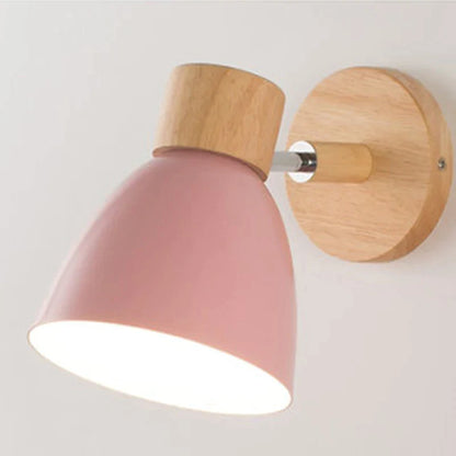 Alison - Hölzerne Wandlampe