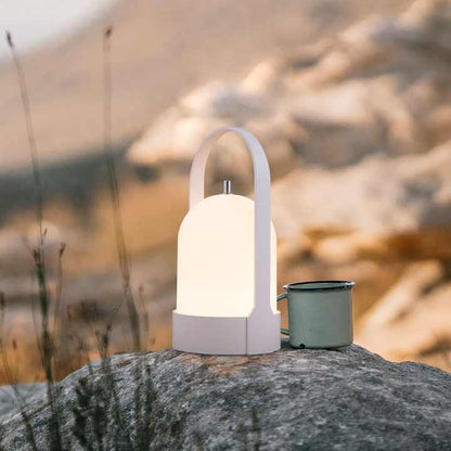 Tragbare Design-Tischlampe mit Griff – Perfekt für Wohnzimmer, Schlafzimmer & Outdoor-Bereich – Dekorative Ambientebeleuchtung