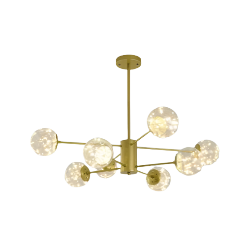 Design-Deckenleuchte mit Glasbubbles – Moderne Sputnik-Hängelampe für Wohnzimmer & Loft