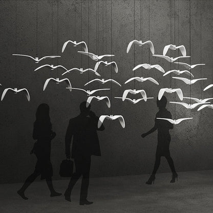 Elegante Pendelleuchte im Möwendesign – Stilvolle Deckenleuchte für Wohnzimmer, Esszimmer oder Flur