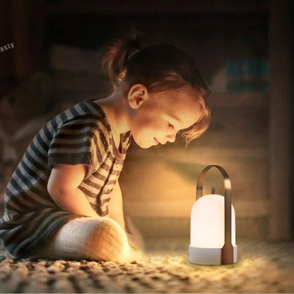 Tragbare Design-Tischlampe mit Griff – Perfekt für Wohnzimmer, Schlafzimmer & Outdoor-Bereich – Dekorative Ambientebeleuchtung