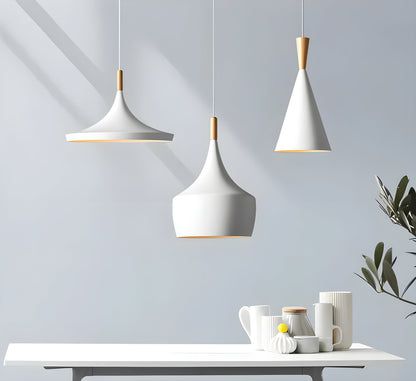 WhiteGlow Light - Moderne weiße LED-Pendelleuchte