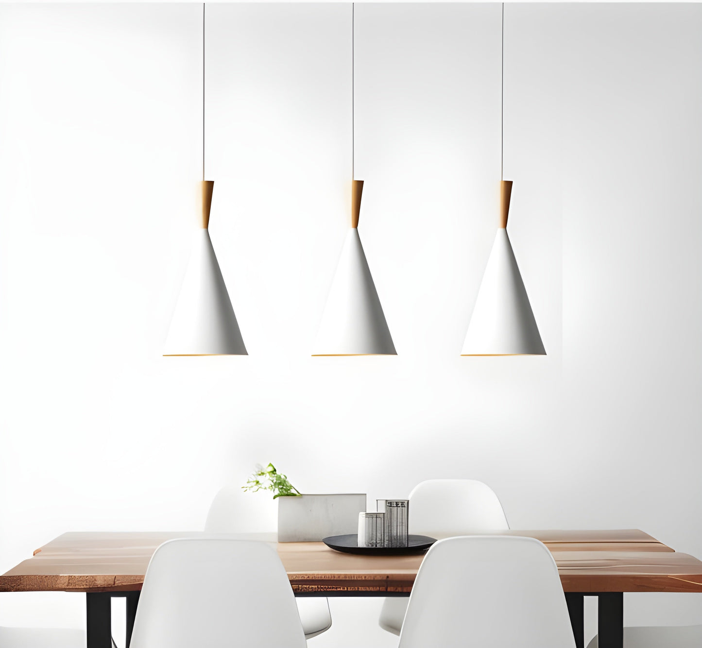 WhiteGlow Light - Moderne weiße LED-Pendelleuchte