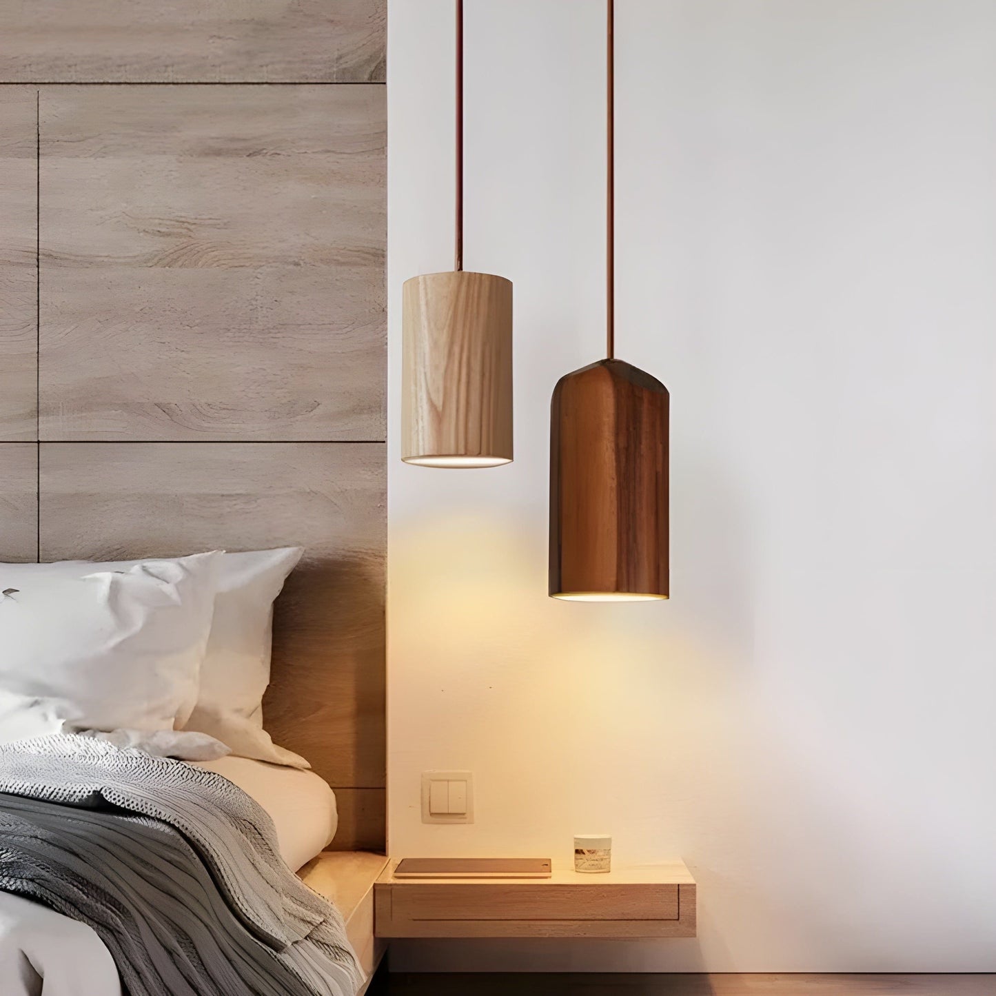 LuxeTrail Light - Skandinavische Hölzernes Pendelleuchte