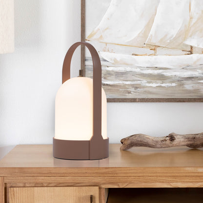Tragbare Design-Tischlampe mit Griff – Perfekt für Wohnzimmer, Schlafzimmer & Outdoor-Bereich – Dekorative Ambientebeleuchtung