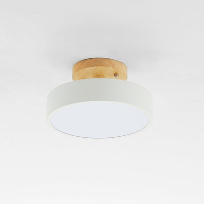 Moderne LED-Deckenleuchte aus Holz – Quinn Deckenlampe für Wohnzimmer, Flur, Schlafzimmer und Esszimmer