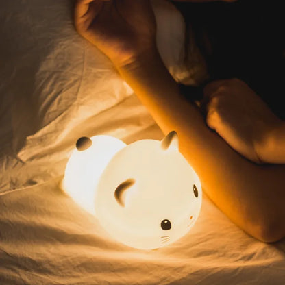 LED Nachtlicht für Kinder – Dimmbare Nachtlampe mit -Design, USB Aufladbar, Berührungssteuerung