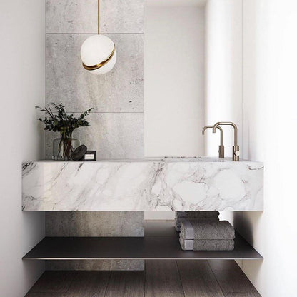 Moderne Pendelleuchte Kugel Design – Luxuriöse Hängelampe mit Messing Akzent für Wohnzimmer & Treppenhaus