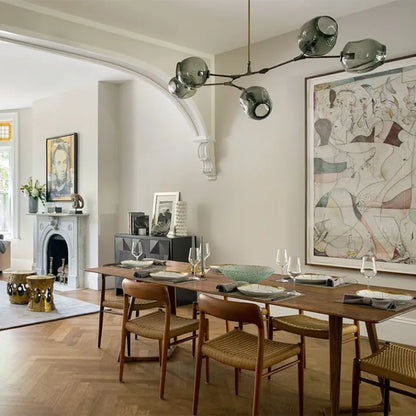 Moderne Molekül-Deckenleuchte mit 6 Armen – Designerlampe im Mid-Century Stil für Wohnzimmer, Essbereich & Loft